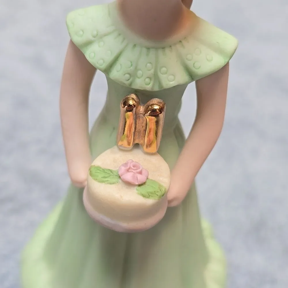 1982 Enesco Growing Up Birthday Girls Figurine -  Age 11